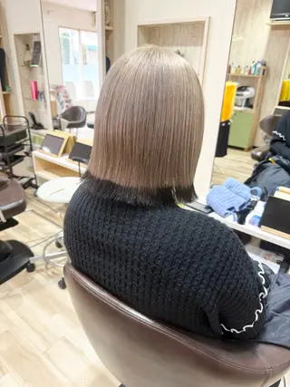ミディアム カラー 🌈派手髪ハイトーン 🌈鈴木亮太🌈のヘアスタイル