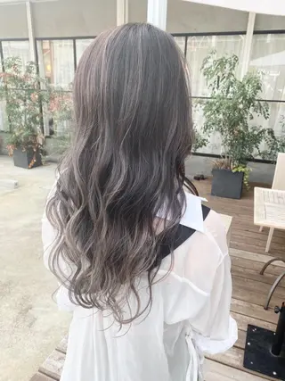 セミロング カラー 大橋 輝久のヘアスタイル