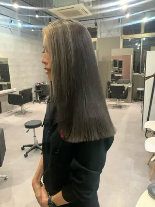 カラー 酸性ストレート 髪質改善のヘアスタイル