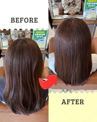 カラー 沖本 あやののヘアスタイル