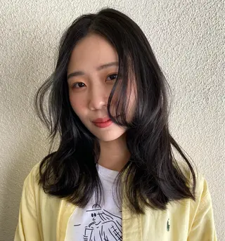 ミディアム Pia ツボイ ケイタのヘアスタイル
