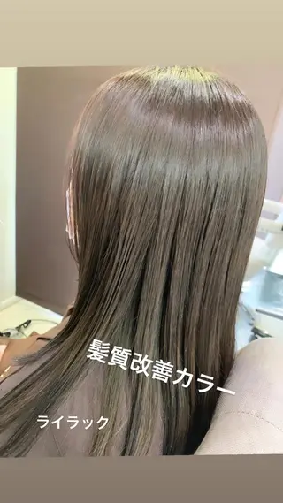 カラー 髪質改善ストレート、 カラー清野雄大のヘアスタイル