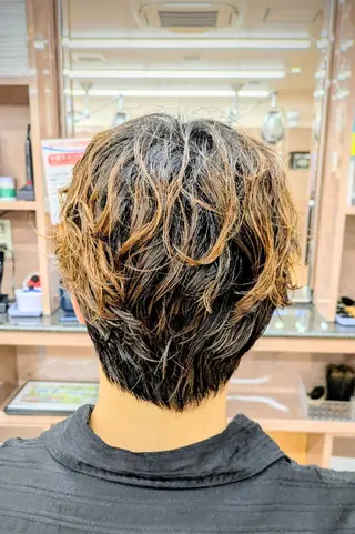 ミディアム 理容プラージュ燕三条 福井のヘアスタイル