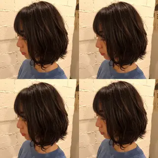 ミディアム 口コミ評価4.9⭐︎ カワナベ マサシのヘアスタイル