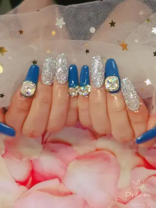 セミロング ネイル フィルイン・深爪矯正 長さ出し🎀のネイルデザイン