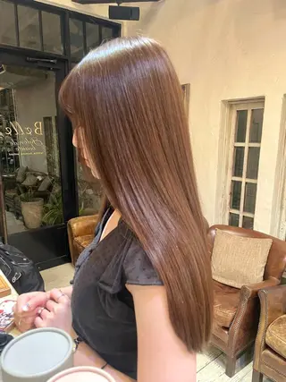 ロング カラー yuu 🪴 透明感 カラー/メンズパーマのヘアスタイル