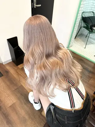 ロング 難波/心斎橋/ボブ/ 髪質改善/ハイトーンのヘアスタイル