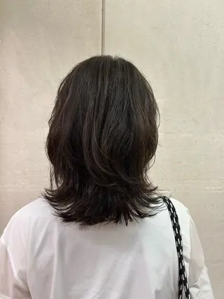 ミディアム 無料カットカラー／ モデル募集💈市川春のヘアスタイル