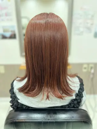 ミディアム カラー 堀川 希歩のヘアスタイル