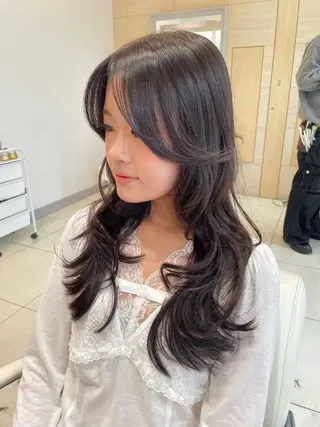 ロング レイヤー×顔周 り×髪質改善/MIUのヘアスタイル