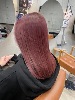 ミディアム カラー 東 史夏のヘアスタイル