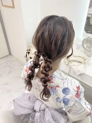ロング ヘアアレンジ ヘアセット専門店 Rのヘアスタイル