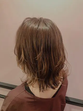 ミディアム カラー ✨髪質改善縮毛矯正✨ 宇田川修平のヘアスタイル