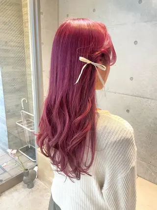 ロング カラー 【表参道】Ruri デジタルパーマのヘアスタイル