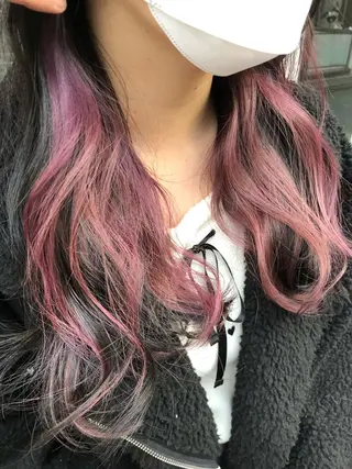 セミロング カラー 原宿サロン代表 デザインカラー伊藤卓のヘアスタイル