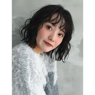 ミディアム R i k o🫧 艶髪のヘアスタイル