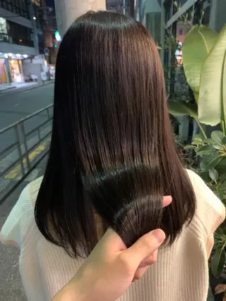 ロング 艶髪color💎髪 質改善ストレート大吉のヘアスタイル