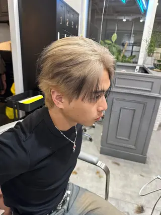 ショート カラー ヘアアレンジ メンズ 🫧🇰🇷韓国ヘア レイヤー🐺Yutaのヘアスタイル