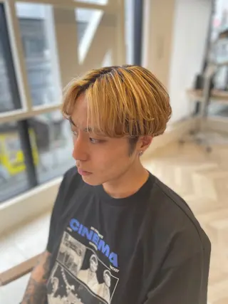 ミディアム メンズ メンズパーマ/カット / 古川　諒のヘアスタイル