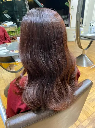 ロング ボブ  レイヤー 髪質改善  相澤晃希のヘアスタイル