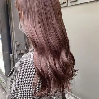 セミロング カラー 𝑺𝒂𝒌𝒊 🩶マンツーマン施術のヘアスタイル