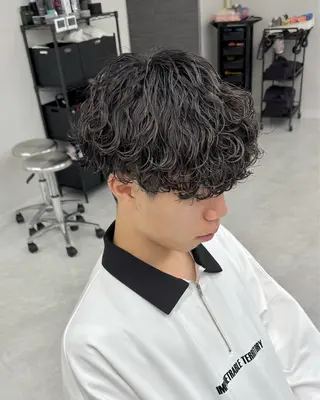 パーマ メンズ シャドウパーマ/ メンズ/KENTAのヘアスタイル