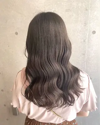 セミロング カラー 韓国ヘア🇰🇷透明 感カラー/yui💞のヘアスタイル