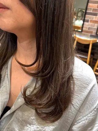 セミロング 中井 茅佳のヘアスタイル