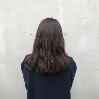 セミロング カラー 酸性縮毛矯正🧴韓国 レイヤー/髪質改善のヘアスタイル