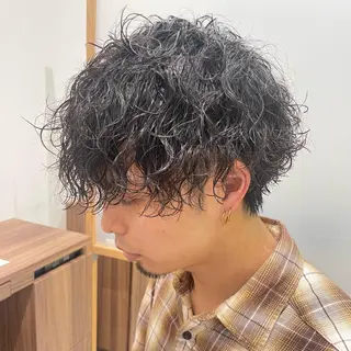 ショート パーマ メンズ 🫧縮毛矯正/髪質 改善🫧熊野未来のヘアスタイル