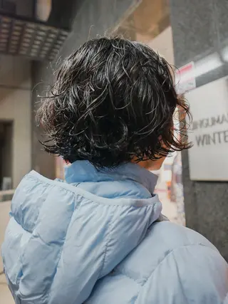 ショート カラー パーマ 🌿ボブ パーマ高橋啓太🌿のヘアスタイル