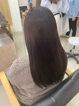 ロング カラー akane/ 縮毛矯正/暖色のヘアスタイル