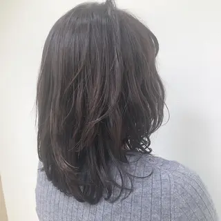 セミロング パーマ ショート・ウルフ✂︎ 安住有咲子のヘアスタイル