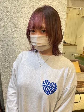 ミディアム 透明感/血色カラー/ 似合せレイヤー/ゆいのヘアスタイル