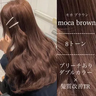 カラー 🤍ブリーチなし ブラウンhimi🤍のヘアスタイル