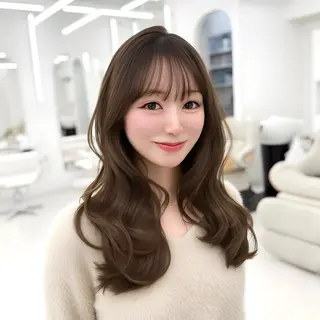 ロング カラー 韓国ヘア🇰🇷× 髪質改善🫧テルのヘアスタイル