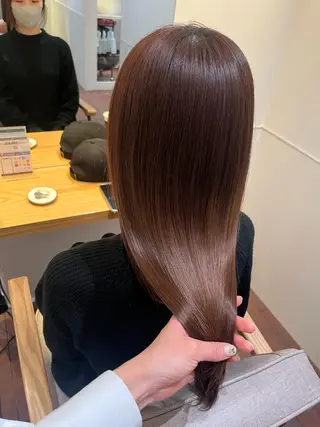 セミロング マンツーマン 縮毛矯正/マユコのヘアスタイル