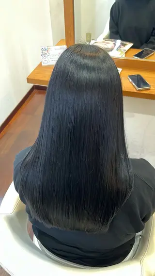 ロング パーマ 今在家 玲【艶髪スト レート/メンズ】のヘアスタイル