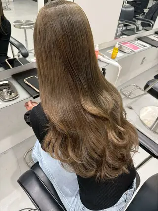 ロング カラー カラーモデル募集中 /新潟万代/かこ🩵のヘアスタイル