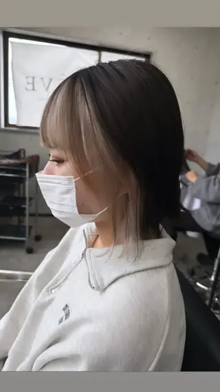 ミディアム REVE美容室 REVEマツエクのヘアスタイル