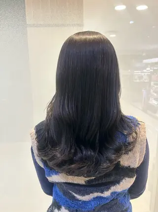 セミロング カラー 縮毛矯正/髪質改善/ 艶髪ササキナツミのヘアスタイル