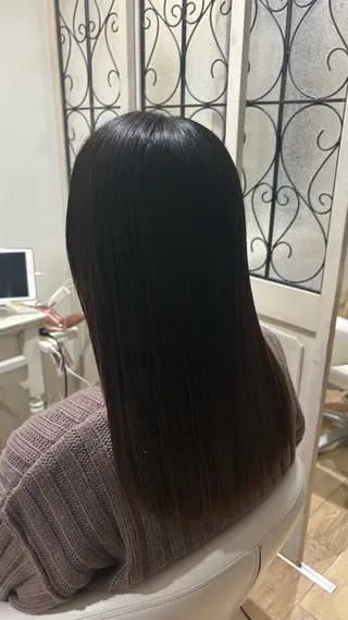 ロング カラー 似合わせ 顔周りYUUGAのヘアスタイル