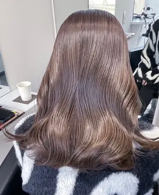 ミディアム カラー risako🇰🇷 韓国ヘア/レイヤーのヘアスタイル