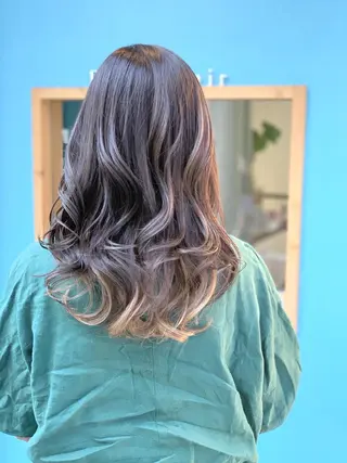 セミロング カラー 川内 政人のヘアスタイル