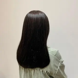 セミロング カラー 宮澤 梨羅のヘアスタイル