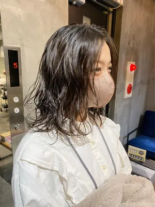 セミロング パーマ 八戸パーマ/メンズパ ーマ/シンゴ。のヘアスタイル