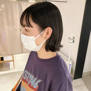 ショート カラー スキバサミを使わない カット🌼唯🌼のヘアスタイル