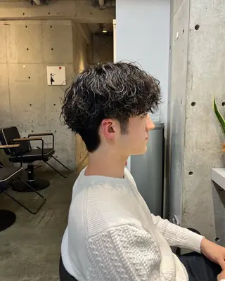 ショート パーマ 宮崎 恵多のヘアスタイル
