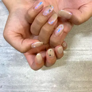 ショート カラー パーマ ヘアアレンジ メンズ キッズ ネイル マツエク・マツパ アイブロウ 今福鶴見ネイル 8(エイト)のネイルデザイン