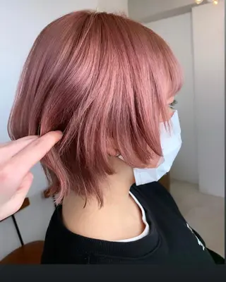 ショート カラー 🌸MAYU🌸 ハイトーン➕レイヤーのヘアスタイル